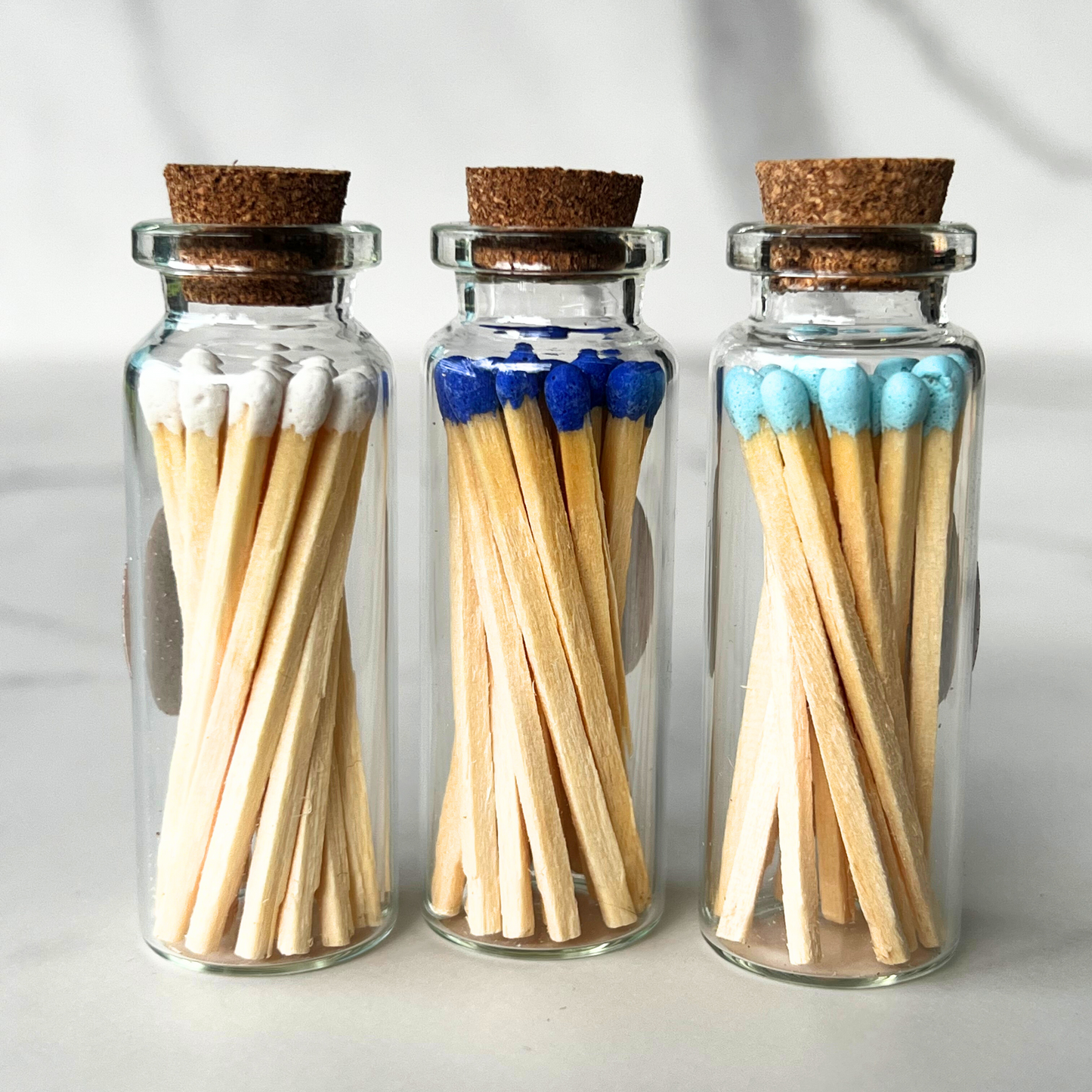 Vivid Matches in a Bottle - "Sky" Set of 3